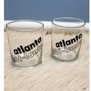 Vintage Atlanta 'Hot~Lanta' Highball Glasses Barware